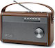 Muse M-098BR Tabletop Radio Electric / Battery with Bluetooth Brown