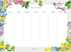 Wöchentliches Planer Botanical Hummingbird 21x30 Lola Design Wöchentliches Planer Botanical Hummingbird 21x30 Lola Design