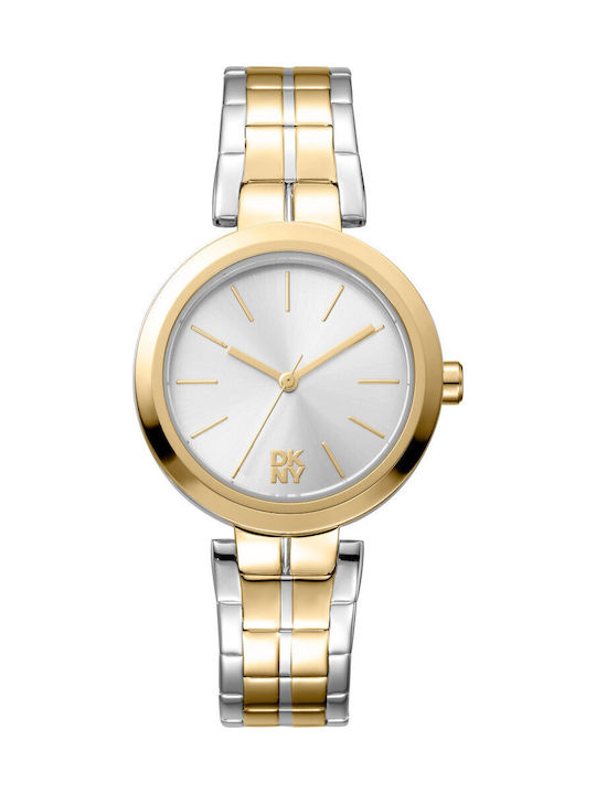 Women's Watch Battery with Gold Stainless Steel Bracelet