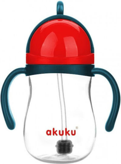 Akuku Children's Silicone Cup Red 280ml for 9m+