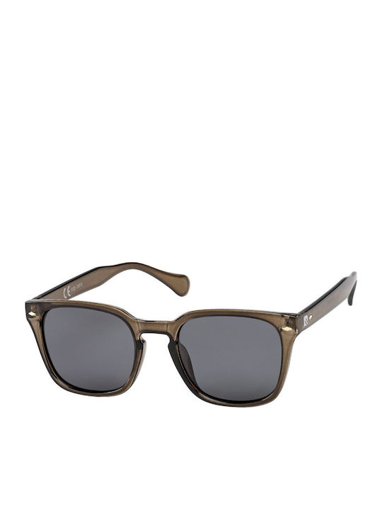 Eyelead Unisex Sunglasses with Black Frame and Black Polarized Lens