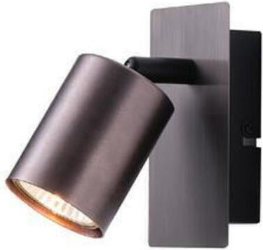 Aluminum Spot Gray 1xGU10 120x80x120mm Arte Illumina Luxy