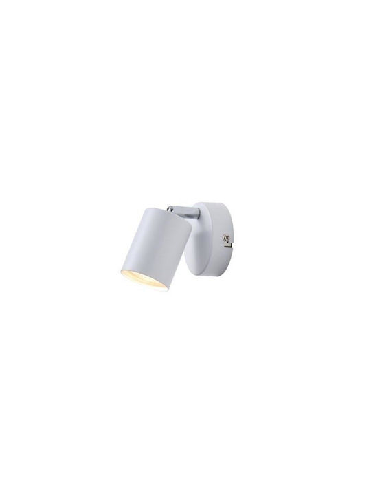 Metal Spot White 1xGU10 Max 7W 135x80x95mm Arte Illumina Olymp