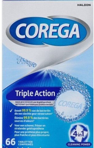 Corega Action Почистващо Средство 66 Таблетки