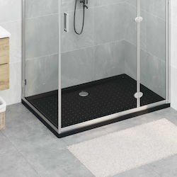 vidaXL Πορσελάνινη Ντουζιέρα 120x80cm Μαύρη