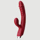 Dicky Dotted & Curved Δονητής Rabbit Κόκκινος
