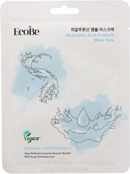 Ecobe Веган Тъканна Маска За Лице С Хиалуронова Киселина 25ml Ecobe Веган Тъканна Маска За Лице С Хиалуронова Киселина 25ml