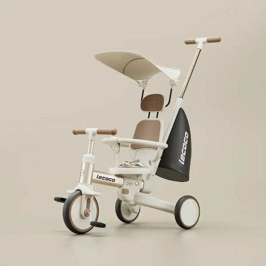 Lecoco Walker S3max Μετατρεπόμενο με Χειρολαβή Γονέα για 18 Μηνών Καφέ
