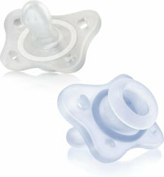 Chicco Physio Mini Suzete Silicon Albastre Pentru 0-2 Luni 2 Bucăți