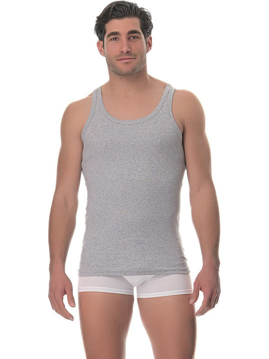 Lido Underwear Herrenunterhemd Grau