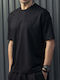 Short Sleeve Black Blouse