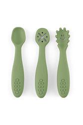 Petite & Mars Baby Spoon Set with Heat Sensing Silicone for 6+ Months 3 Pieces