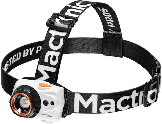 Mactronic Wiederaufladbarer Kopf LED Taschenlampen IP64 mit Maximaler Helligkeit 320lm