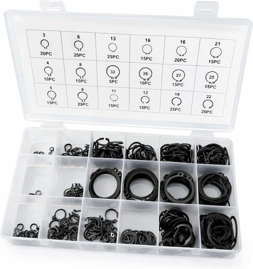 Σετ Εξωτερικές Ασφάλειες Seeger 300τμχ Gebo Tools