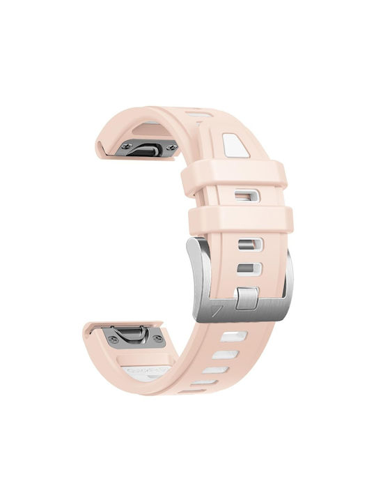 Curea Silicon Roz (Fenix 5S/5S Plus/6S/6S Pro/7S/7S Pro/8 (43mm) Amazfit Balance)