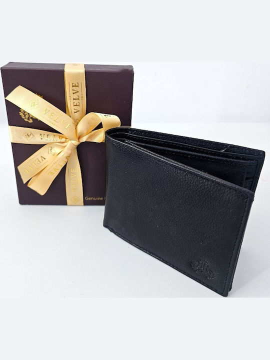 Leder Herrenbrieftasche Schwarz