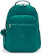 Kipling Seoul Τσάντα Πλάτης για Laptop 15" σε Πράσινο χρώμα