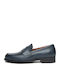 Δερμάτινα Ανδρικά Loafers σε Μπλε Χρώμα