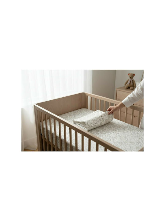 MimiNu Set Lenjerii De Patut Bebe Pentru Patut Din Bumbac Multicolore 120x60cm