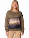 Women's Cotton Blouse Brown