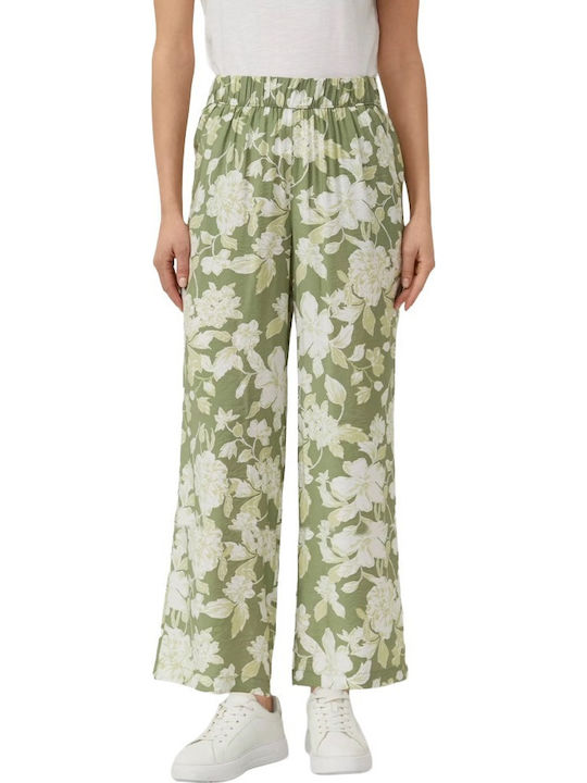 s.Oliver Women's Fabric Trousers Khaki
