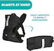 Marsupiu Ergonomic Baby Carrier Chicco Easy Fit 0-9 Kg Pozitie M Suport Cap Gat Negru