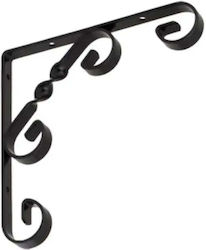 Velano Raft De Colț Din Metal În Culoare Neagră 150x150mm
