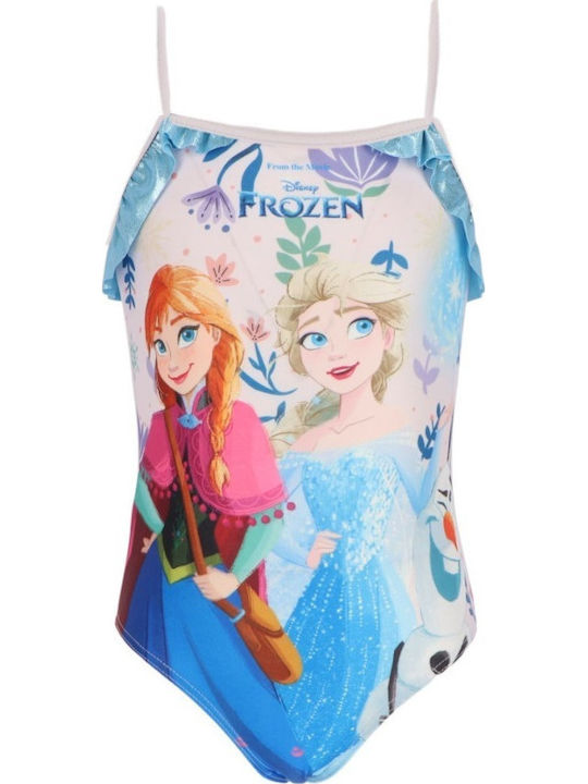 Disney Frozen Παιδικό Μαγιό Ολόσωμο Λιλά