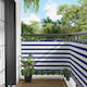 vidaXL Rectangular Mesh Shade Fabric Blue 1x2m