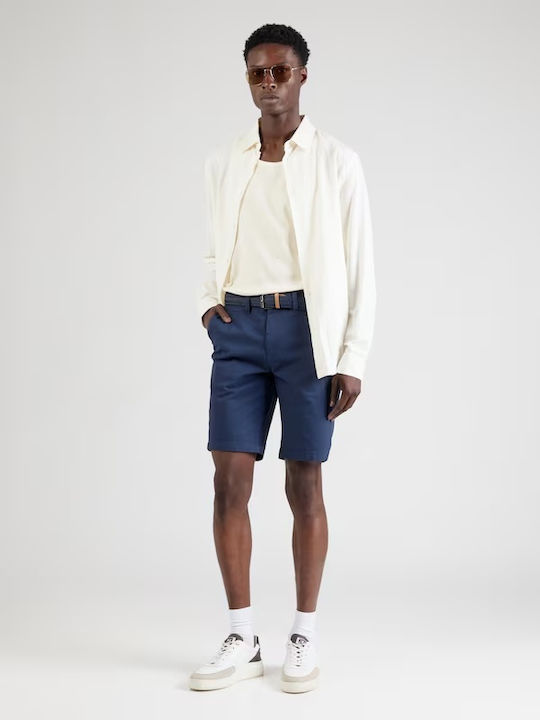 Pantaloni Scurți Bărbați Denim Albastru Marin