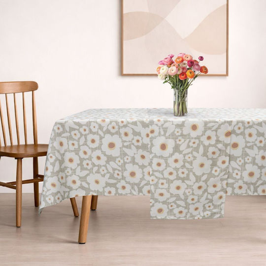 Dimeco Καρέ Τραπεζομάντηλο Diana Brown 135x135εκ.
