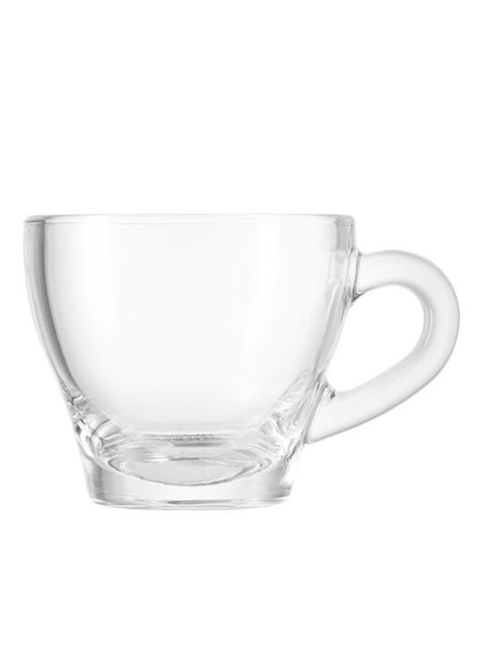 Borgonovo Ischia Glass Transparent Cappuccino Cup 180ml