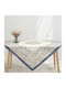 Dimeco Silvia Silber Tischdecke 140x140cm
