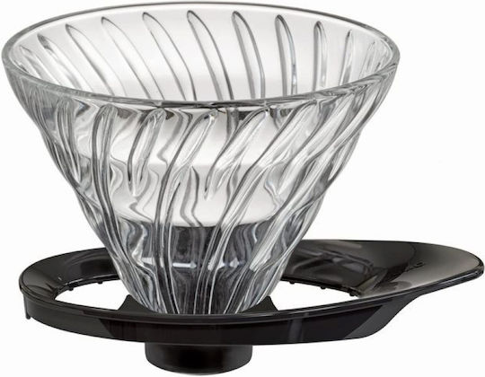 Cafetieră Pentru Cafea La Filtru Hario V60 02 Din Sticlă Neagră