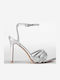 Women's Sandals with Strass Silver
