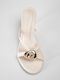 Suede Damen Sandalen Beige