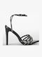 Women's Sandals with Strass Black