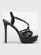 Women's Sandals from Patent Leather Black