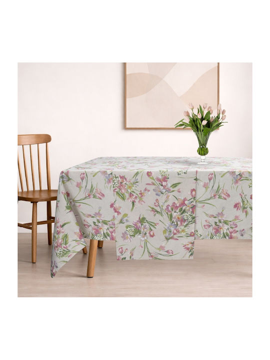 Dimeco Dimeco Baumwoll Tischdecke Floral Floral 220x220cm