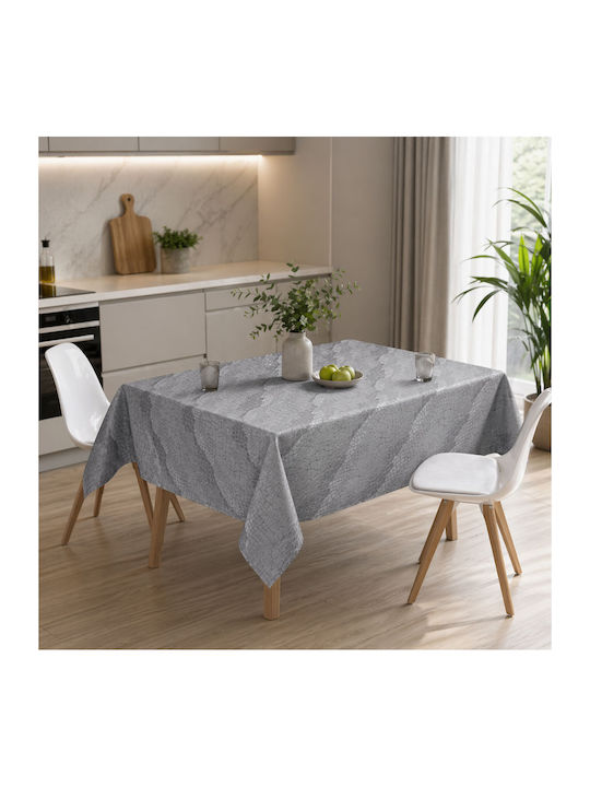 Ankor Ankor Fleckabweisendes Graues Tischtuch 140x140cm