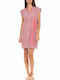 Pink Label Summer Women's Nightgown Red
