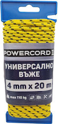 Universal Seil Powercord 4 Mm 20 M Gelb