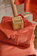 Nydel Paris 21 X 15 Cm Organic Bath Glove Extra Soft Thick Organic Cotton 700 G/m² Brick Red