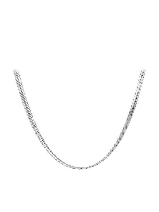 Damentasche Silber Kette Nacken Schlange