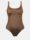 Brown One Piece Swimsuit
