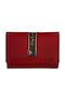 Leder Damenbrieftasche mit RFID Rot