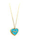 Amalfi Accessories Halskette Mutti aus Stahl Hellblau