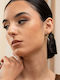 Late Again Gold Plated Steel Stud Earrings