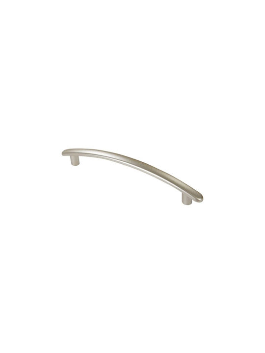 X-IT Mâner Pentru Mobilier Din Metal În Culoare Argintie Cu Centrele Găurilor 96mm