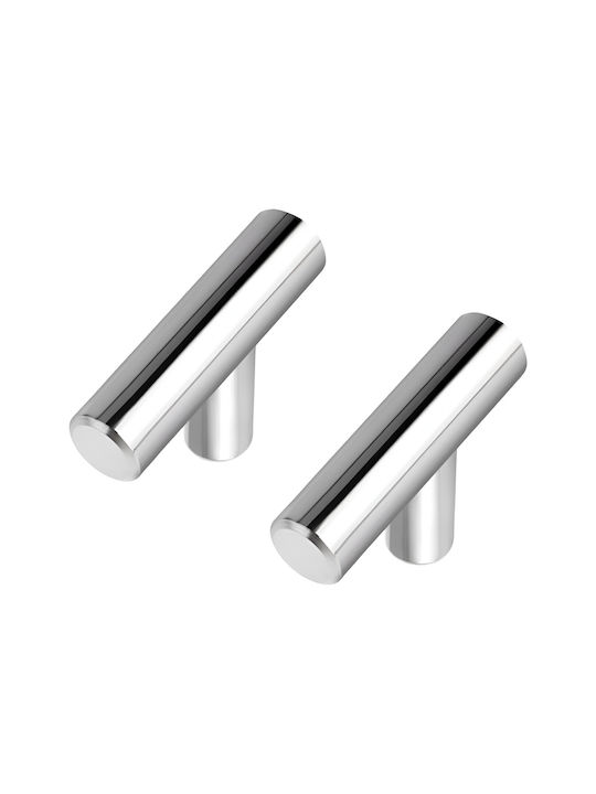 Stainless Αντικέ Πόμολο Επίπλου από Μέταλλο σε Ασημί Χρώμα B0CC35D9LJ 15τμχ